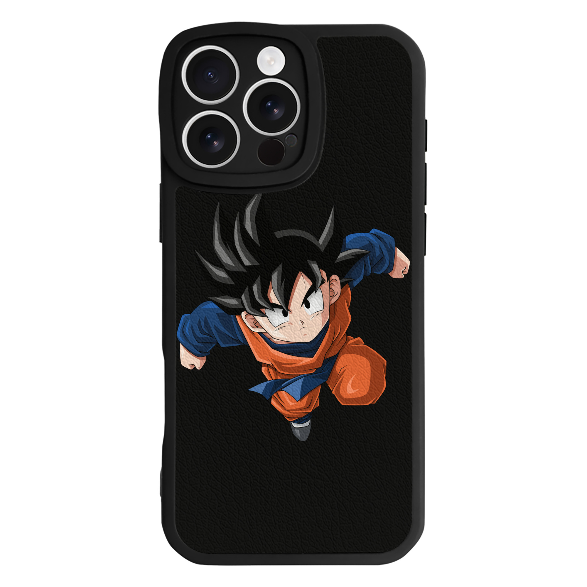 （画像用） ドラゴンボール 孫悟空（そん ごくう）Son Goku カカロット DRAGON BALL Kakarotto 【iPhone 16シリーズ対応】シリコンスマホケース（レザー調） 材質：シリコン